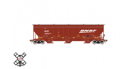 ScaleTrains SXT33301 Gunderson 5188 Covered Hopper, BNSF/Wedge #486545 HO Scale