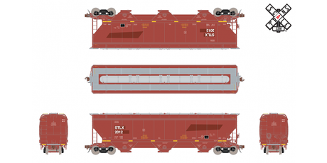 ScaleTrains SXT33339 Gunderson 5188 Covered Hopper, STLX/ex-BNSF Patch #2059 HO Scale