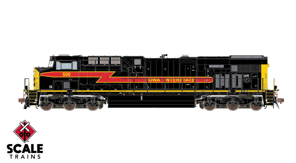 ScaleTrains SXT33598 GE ES44AC, Iowa Interstate/Early Antenna Arrangement #500 DCC & Sound HO Scale
