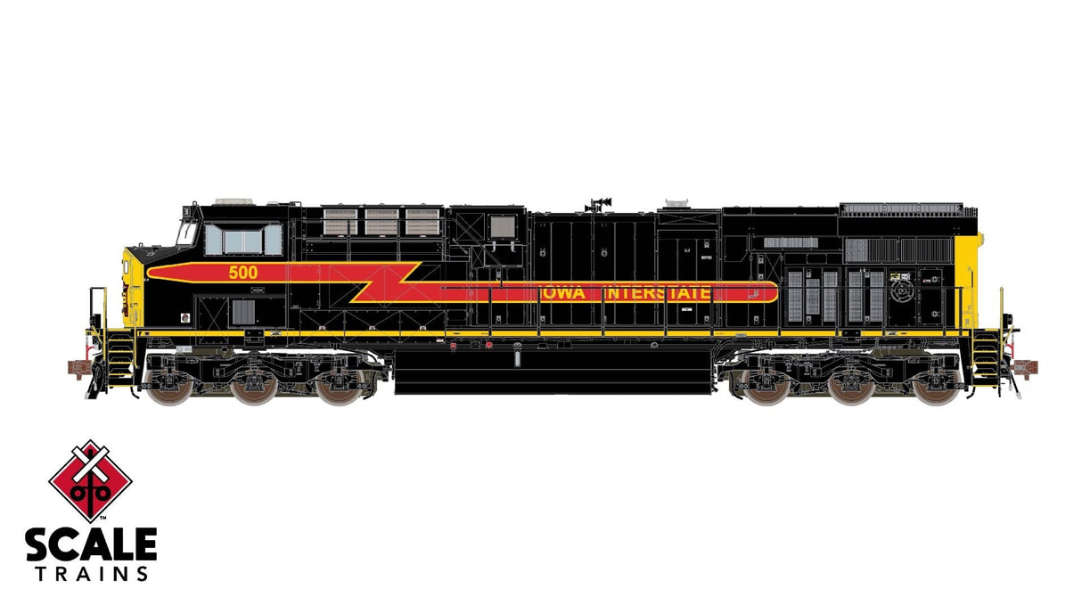 ScaleTrains SXT33600 GE ES44AC, Iowa Interstate/Early Antenna Arrangement #502 DCC & Sound HO Scale