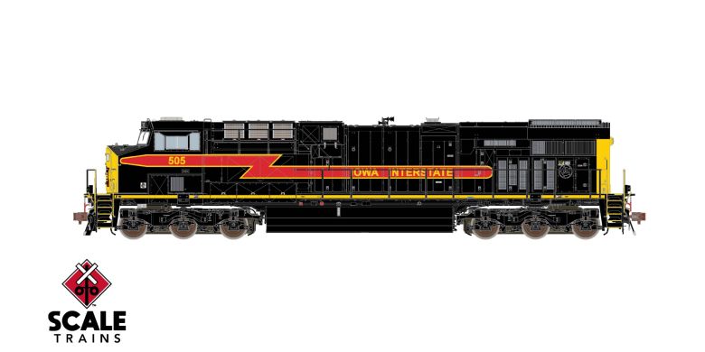 ScaleTrains SXT33602 GE ES44AC, Iowa Interstate/Late Antenna Arrangement #505 DCC & Sound HO Scale