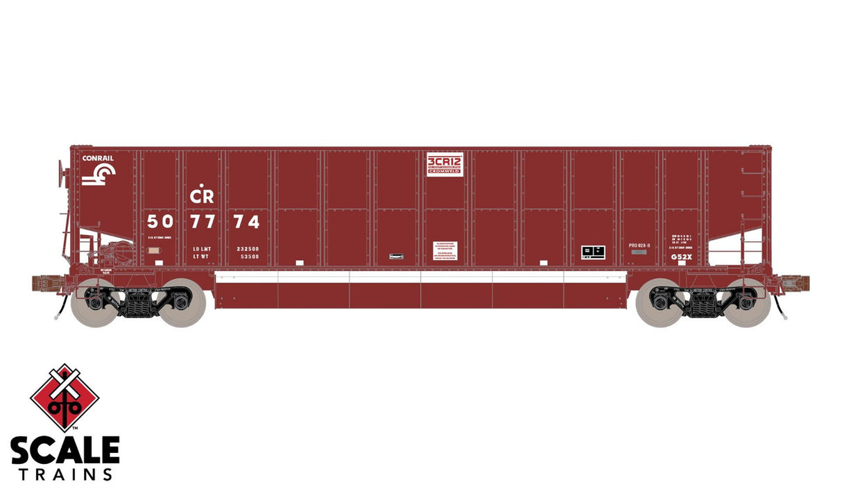 Scaletrains SXT33704 Bethgon G52X Coal Gondola, Conrail/Small Logo #507835 Rivet Counter HO Scale