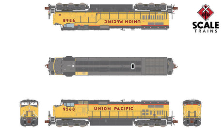 Scaletrains SXT38543 GE DASH 9-44CW, UP - Union Pacific #9568 ESU v5.0 DCC & Sound N Scale