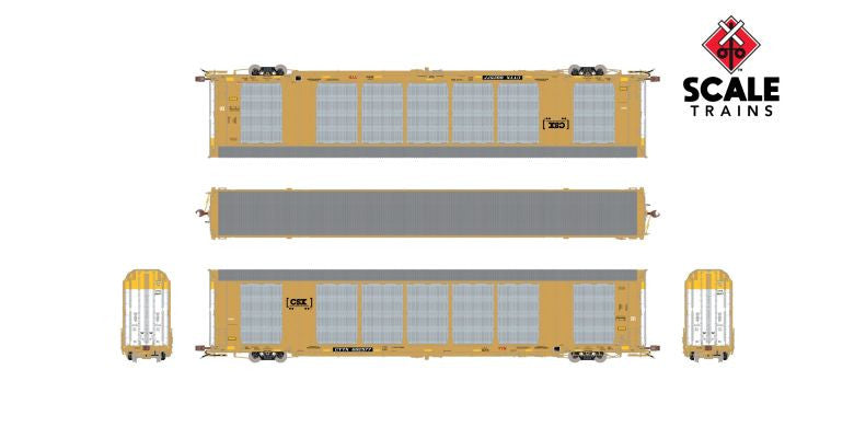 Scaletrains SXT38881 Gunderson Multi-Max Autorack CSX/Boxcar Logo/CTTX #692577 HO Scale