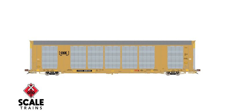 Scaletrains SXT38886 Gunderson Multi-Max Autorack CSX/Boxcar Logo/TTGX #695538 HO Scale