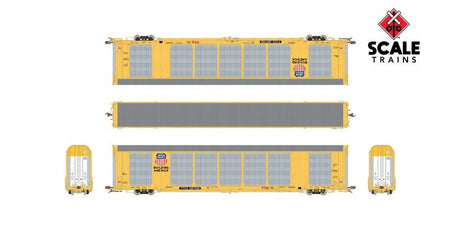 Scaletrains SXT38900 Gunderson Multi-Max Autorack Union Pacific/Yellow/Building America/TTGX #697553 HO Scale