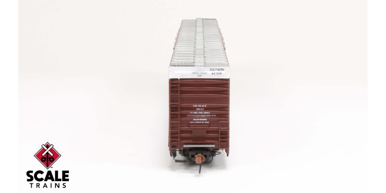 Scaletrains SXT39052 Thrall 86' High-Cube Double-Plug-Door Boxcar with Roofwalk, Southern/SOU #42329 HO Scale