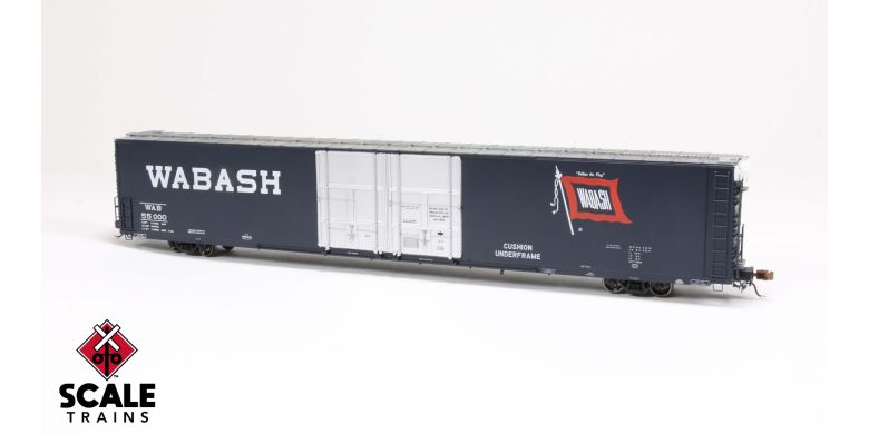 Scaletrains SXT39075 Thrall 86' High-Cube Double-Plug-Door Boxcar with Roofwalk, Wabash/WAB #55045 HO Scale