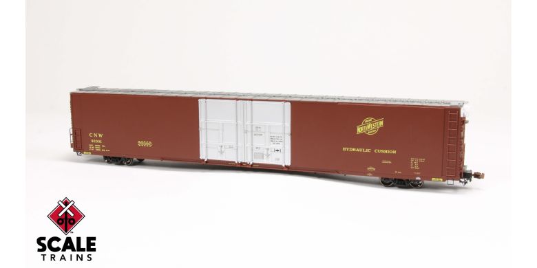 Scaletrains SXT39054 Thrall 86' High-Cube Double-Plug-Door Boxcar with Roofwalk, Chicago & North Western/C&NW #92003 HO Scale