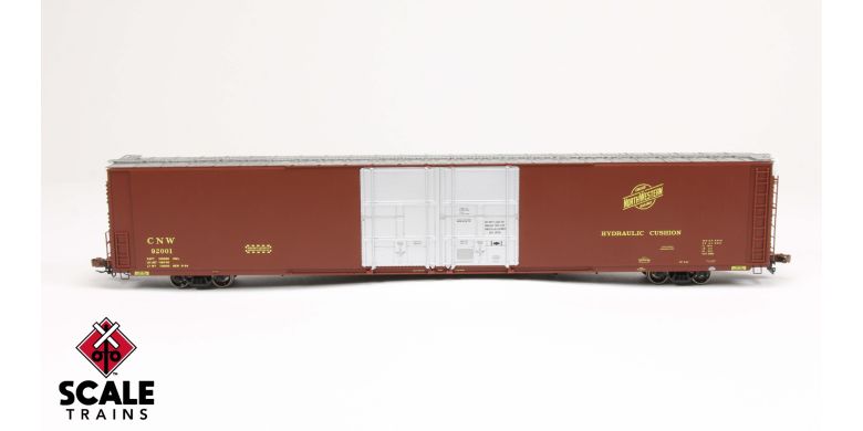 Scaletrains SXT39054 Thrall 86' High-Cube Double-Plug-Door Boxcar with Roofwalk, Chicago & North Western/C&NW #92003 HO Scale