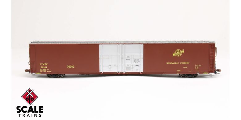 Scaletrains SXT39054 Thrall 86' High-Cube Double-Plug-Door Boxcar with Roofwalk, Chicago & North Western/C&NW #92003 HO Scale