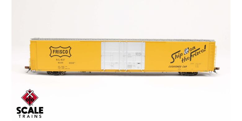 Scaletrains SXT39068 Thrall 86' High-Cube Double-Plug-Door Boxcar with Roofwalk, Frisco/SLSF #9106 HO Scale