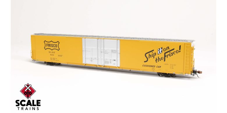 Scaletrains SXT39068 Thrall 86' High-Cube Double-Plug-Door Boxcar with Roofwalk, Frisco/SLSF #9106 HO Scale