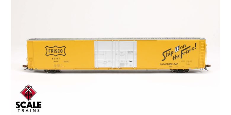Scaletrains SXT39068 Thrall 86' High-Cube Double-Plug-Door Boxcar with Roofwalk, Frisco/SLSF #9106 HO Scale
