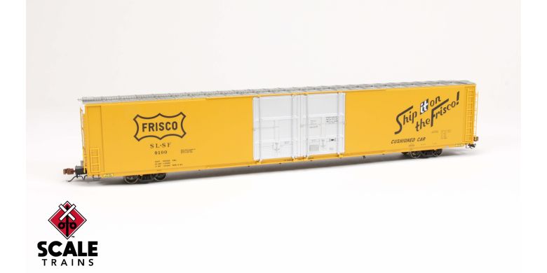 Scaletrains SXT39068 Thrall 86' High-Cube Double-Plug-Door Boxcar with Roofwalk, Frisco/SLSF #9106 HO Scale