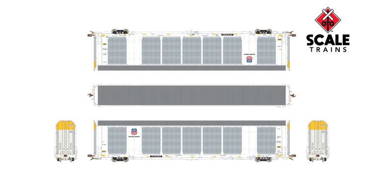 Scaletrains SXT39153 Gunderson Multi-Max Autorack Union Pacific/White/Building America/UP #801105 HO Scale