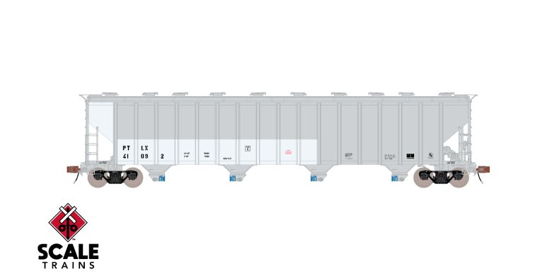 Scaletrains SXT39445 PS 5820 Covered Hopper, GE Rail Services/PTLX/Dark Gray/Patched #41092 HO Scale