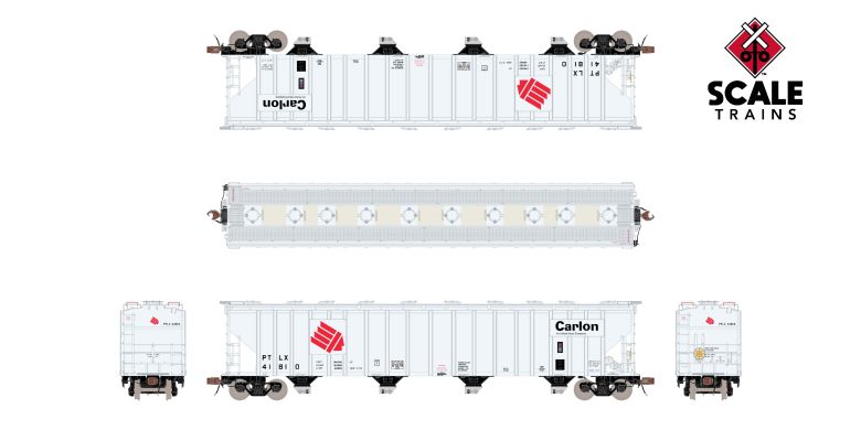 Scaletrains SXT39451 PS 5820 Covered Hopper, Carlon/PTLX/White #41812 HO Scale
