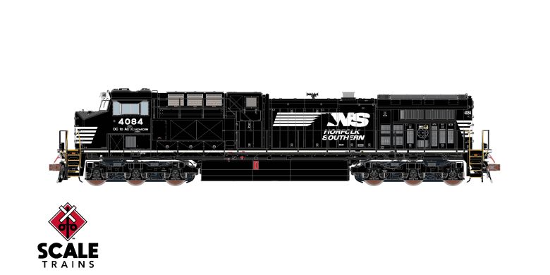 Scaletrains SXT39895 GE AC44C6M, Norfolk Southern/Horsehead/Sinewave/NS #4071 HO Scale