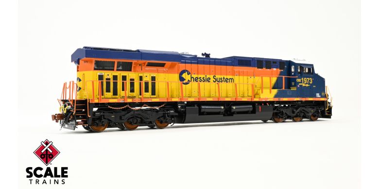 ScaleTrains SXT39905-7 GE ES44AH, CSX/Heritage/Chessie System #1973 DCC & Sound HO Scale