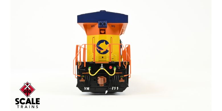 ScaleTrains SXT39905-7 GE ES44AH, CSX/Heritage/Chessie System #1973 DCC & Sound HO Scale
