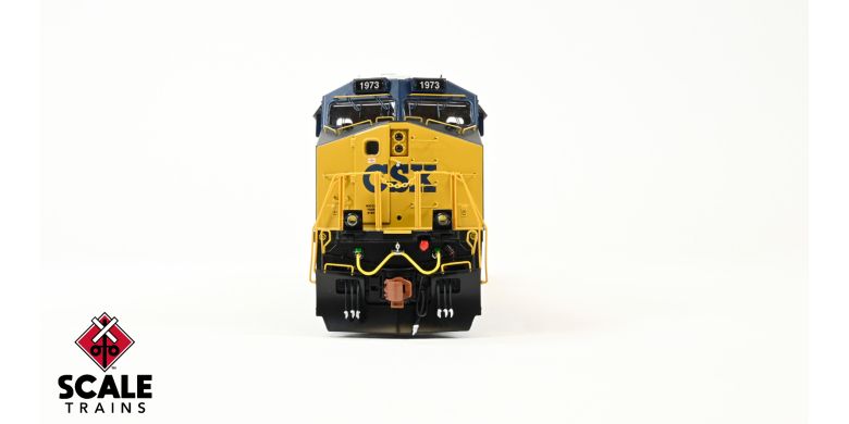 ScaleTrains SXT39905-7 GE ES44AH, CSX/Heritage/Chessie System #1973 DCC & Sound HO Scale