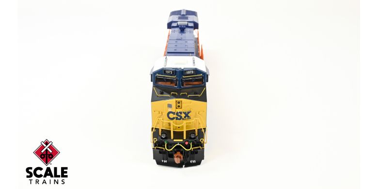 ScaleTrains SXT39905-7 GE ES44AH, CSX/Heritage/Chessie System #1973 DCC & Sound HO Scale