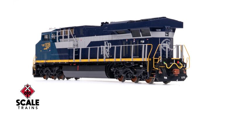 Scaletrains SXT39937 GE ES44AH - CSX/Heritage/Richmond, Fredericksburg & Potomac/RFP #1836 - ESU v5.0 DCC & Sound HO Scale