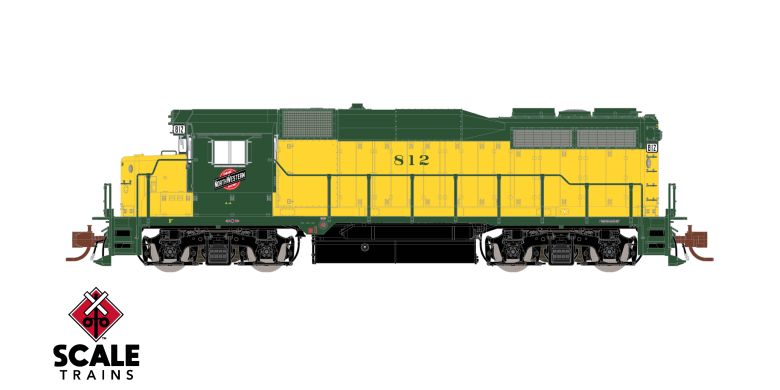 ScaleTrains SXT39941 EMD GP30, Chicago & NorthWestern/”OY” Scheme #815 DCC & Sound N Scale