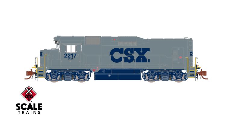 ScaleTrains SXT39953 EMD GP30, RDMT Road Slug, CSX/Stealth “G” Scheme #2225 DCC & Sound N Scale