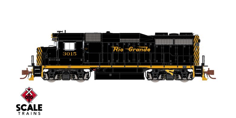ScaleTrains SXT39963 EMD GP30, Rio Grande/Small Flying Lettering #3021 DCC & Sound N Scale