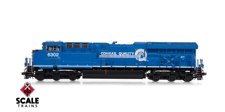 ScaleTrains SXT40579 GE ET44AC, Conrail/Quality #6302 DCC & Sound HO Scale