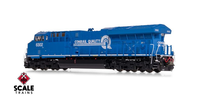 ScaleTrains SXT40579 GE ET44AC, Conrail/Quality #6302 DCC & Sound HO Scale