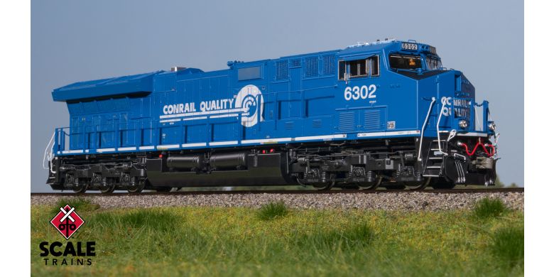 ScaleTrains SXT40579 GE ET44AC, Conrail/Quality #6302 DCC & Sound HO Scale