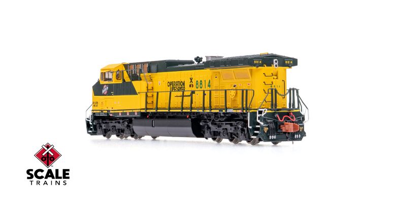 ScaleTrains SXT40603 GE AC4400CW, C&NW Chicago & NorthWestern /Operation Lifesaver #8826 DCC & Sound N Scale