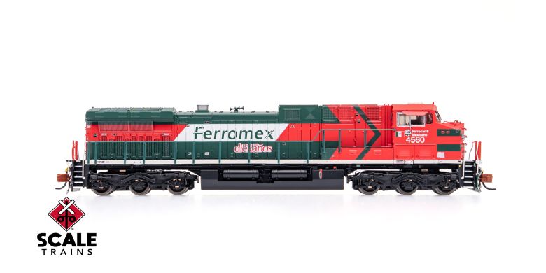 ScaleTrains SXT40625 GE AC4400CW, Ferromex/Diabla/Diexanos #4560 DCC & Sound N Scale