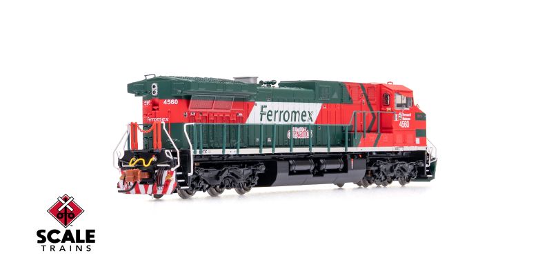 ScaleTrains SXT40625 GE AC4400CW, Ferromex/Diabla/Diexanos #4560 DCC & Sound N Scale