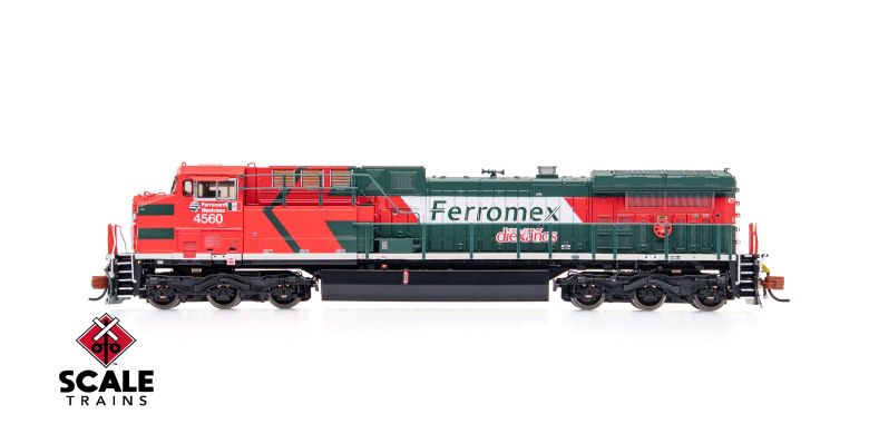 ScaleTrains SXT40625 GE AC4400CW, Ferromex/Diabla/Diexanos #4560 DCC & Sound N Scale