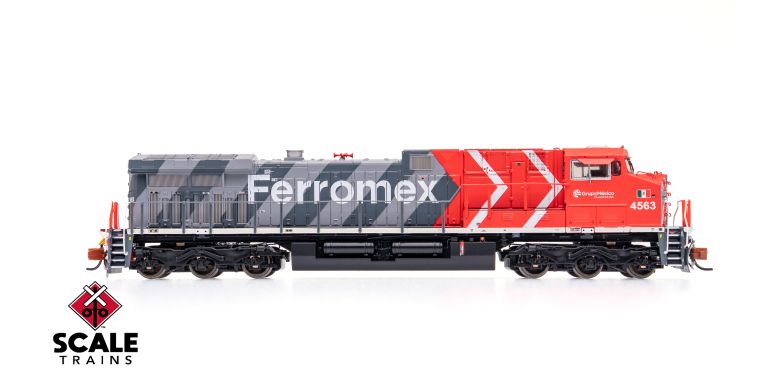 ScaleTrains SXT40629 GE AC4400CW, Ferromex/Zebra #4563 DCC & Sound N Scale