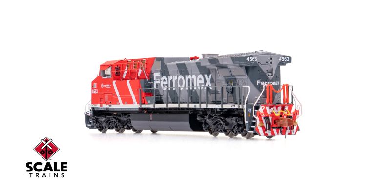 ScaleTrains SXT40629 GE AC4400CW, Ferromex/Zebra #4563 DCC & Sound N Scale