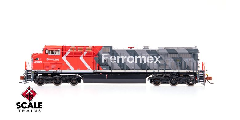 ScaleTrains SXT40629 GE AC4400CW, Ferromex/Zebra #4563 DCC & Sound N Scale