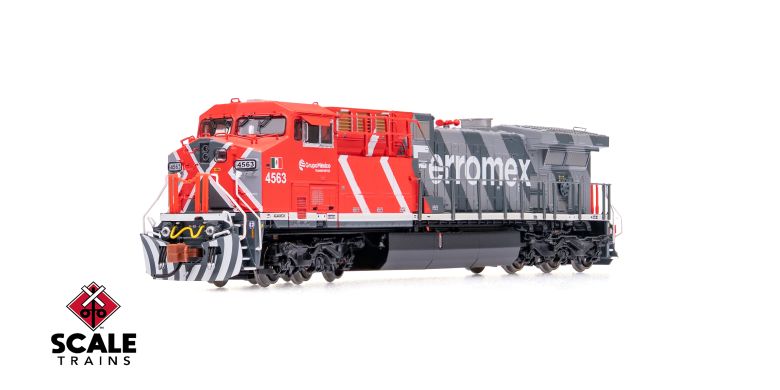 ScaleTrains SXT40629 GE AC4400CW, Ferromex/Zebra #4563 DCC & Sound N Scale