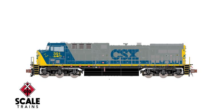 ScaleTrains SXT40645 GE AC4400CW, CSX/YN2/Spirit of Dante/CSXT #391 DCC & Sound N Scale