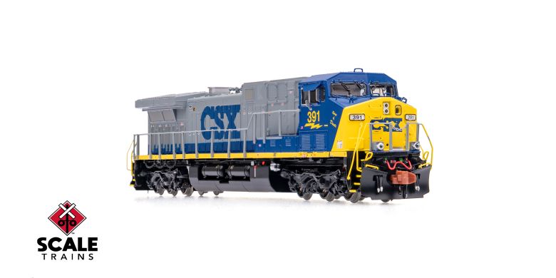 ScaleTrains SXT40645 GE AC4400CW, CSX/YN2/Spirit of Dante/CSXT #391 DCC & Sound N Scale