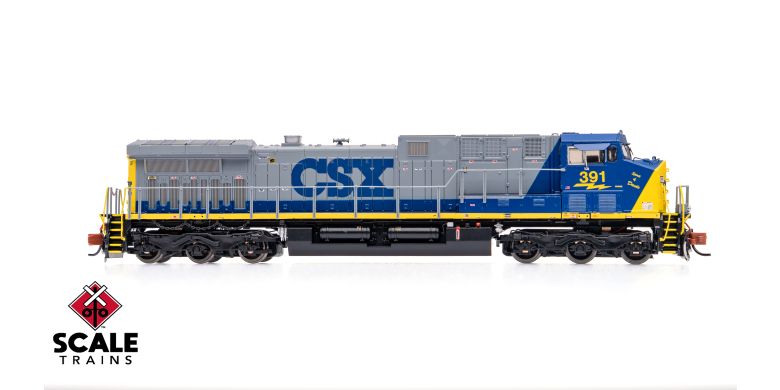 ScaleTrains SXT40645 GE AC4400CW, CSX/YN2/Spirit of Dante/CSXT #391 DCC & Sound N Scale