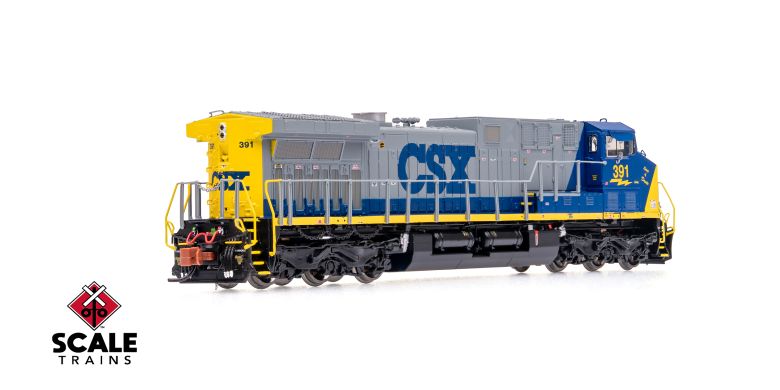 ScaleTrains SXT40645 GE AC4400CW, CSX/YN2/Spirit of Dante/CSXT #391 DCC & Sound N Scale