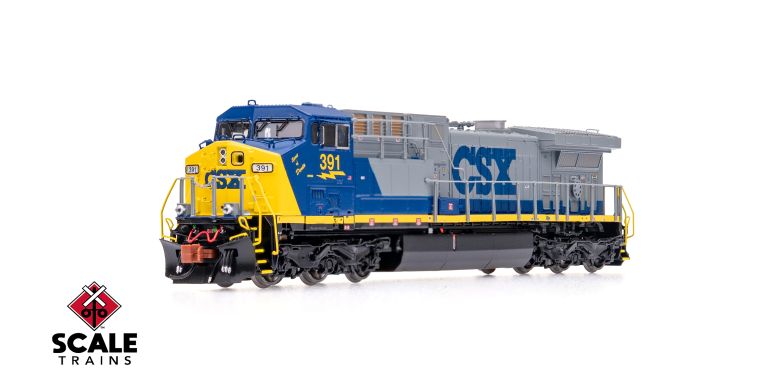 ScaleTrains SXT40645 GE AC4400CW, CSX/YN2/Spirit of Dante/CSXT #391 DCC & Sound N Scale
