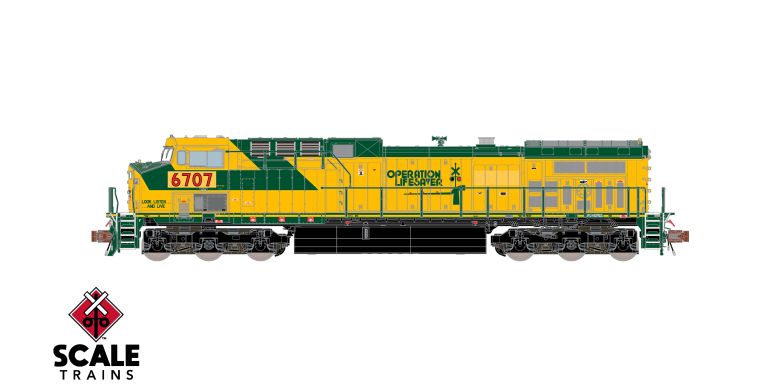 ScaleTrains SXT40659 GE AC4400CW, Union Pacific/ex-C&NW/Operation Lifesaver/Patched #6710 DCC & Sound N Scale