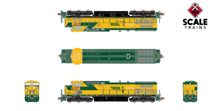 ScaleTrains SXT40659 GE AC4400CW, Union Pacific/ex-C&NW/Operation Lifesaver/Patched #6710 DCC & Sound N Scale
