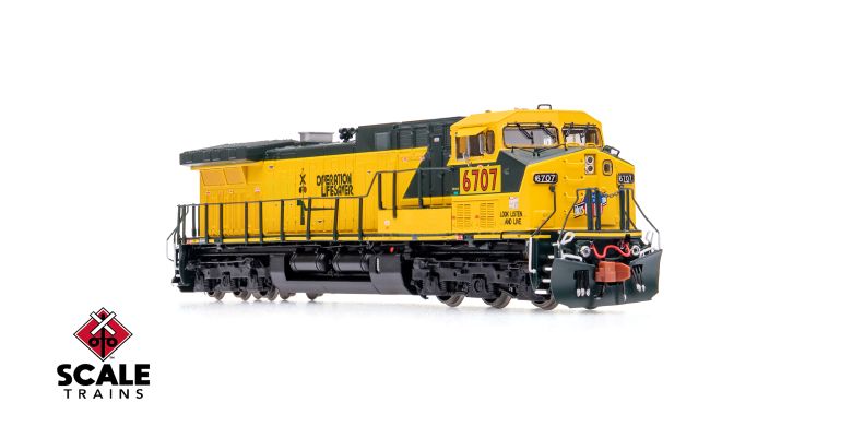 ScaleTrains SXT40659 GE AC4400CW, Union Pacific/ex-C&NW/Operation Lifesaver/Patched #6710 DCC & Sound N Scale